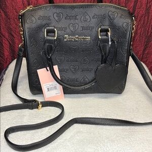 Juicy Couture Black Embossed Women's Bag